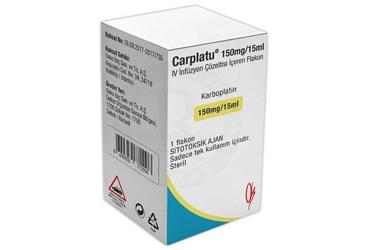 CARPLATU 150MG/15ML IV INFÜZYON ÇÖZELTISI IÇEREN FLAKON