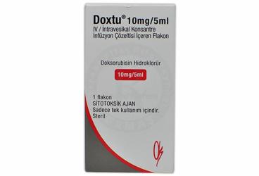 DOXTU 10MG/5ML IV/INTRAVESIKAL KONSANTRE INFÜZYON ÇÖZELTISI IÇEREN FLAKON ,1 ADET