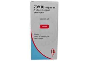 ZOMTU 4 MG/100 ML IV INFÜZYON IÇIN ÇÖZELTI IÇEREN FLAKON,1 ADET