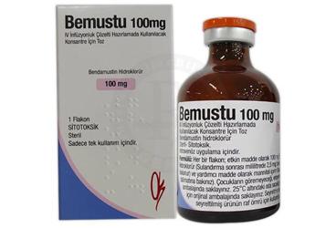 BEMUSTU 100 MG IV İNFÜZYONLUK ÇÖZELTİ HAZIRLAMADA KULLANILACAK KONSANTRE İÇİN TOZ, 1 ADET