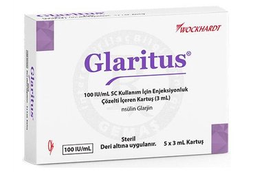 Glaritus 100 IU/ml SC Kullanım İçin Enjeksiyonluk Çözelti İçeren Kartuş (5 adet)