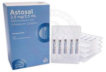 ASTOSAL 2,5 MG/2,5 ML NEBÜLİZASYON İÇİN İNHALASYON ÇÖZELTİSİ