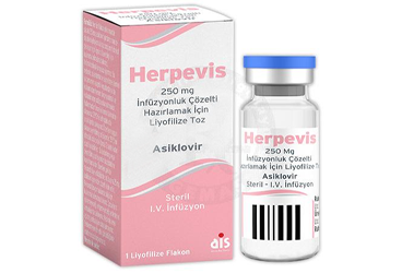 HERPEVİS 250 MG İNFÜZYONLUK ÇÖZELTİ HAZIRLAMAK İÇİN LİYOFİLİZE TOZ, 1 FLAKON