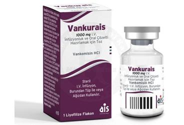 VANKURAİS 1000 MG I.V. İNFÜZYONLUK VE ORAL ÇÖZELTİ HAZIRLAMAK İÇİN TOZ, 1 ADET
