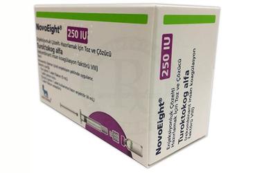 NOVOEİGHT 250 IU ENJEKSİYONLUK ÇÖZELTİ HAZIRLAMAK İÇİN TOZ VE ÇÖZÜCÜ, 1 ADET