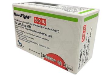 NOVOEİGHT 500 IU ENJEKSİYONLUK ÇÖZELTİ HAZIRLAMAK İÇİN TOZ VE ÇÖZÜCÜ, 1 ADET