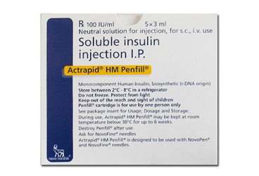 ACTRAPID HM PENFILL 100 IU/ML ENJEKSİYONLUK ÇÖZELTİ İÇEREN KARTUŞ, 5 ADET