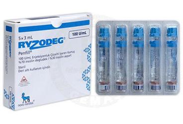 RYZODEG PENFİLL 100 U/ML ENJEKSİYONLUK ÇÖZELTİ İÇEREN KARTUŞ, 5 ADET