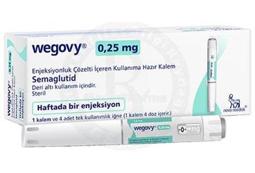 WEGOVY 0.25 MG ENJEKSİYONLUK ÇÖZELTİ İÇEREN KULLANIMA HAZIR KALEM, 1 ADET