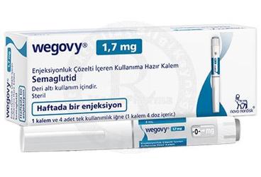 WEGOVY 1.7 MG ENJEKSİYONLUK ÇÖZELTİ İÇEREN KULLANIMA HAZIR KALEM, 1 ADET