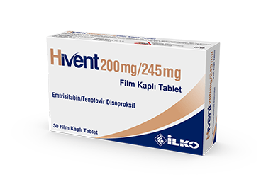 HIVENT 200 MG/245 MG FILM KAPLI TABLET, 30 ADET