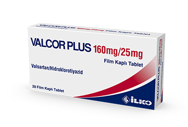 VALCOR PLUS 160 MG/25 MG FILM KAPLI TABLET, 28 ADET