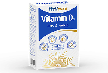 WELLCARE VITAMIN D3 SPREY TAKVIYE EDICI GIDA 400 IU 30 ml şişe
