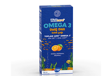 WELLCARE OMEGA 3 UNIQ DHA PORTAKAL SURUP 150 ml