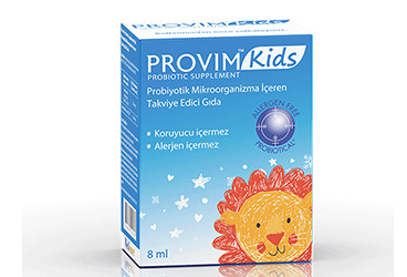 PROVIM KIDS PROBIYOTIK MIKROORGANIZMA ICEREN TAKVIYE EDICI GIDA 8 ml şişe