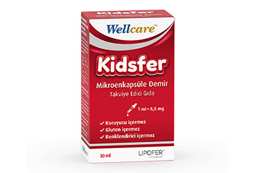 WELLCARE KIDSFER MIKROENKAPSULE DEMIR TAKVIYE EDICI GIDA 30 ml şişe