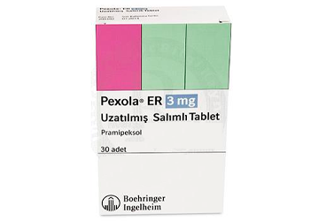 PEXOLA ER 3 MG UZATILMIS SALIMLI TABLET, 30 ADET