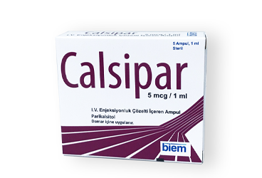 CALSİPAR 5 MCG/ML IV ENJEKSİYONLUK ÇÖZELTİ İÇEREN AMPUL, 5 ADET