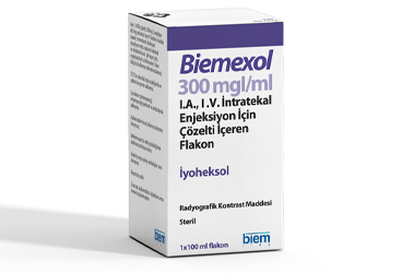 BIEMEXOL 300 MG I/ML IA,IV, INTRATEKAL ENJEKSIYON IÇIN ÇÖZELTI IÇEREN FLAKON ,50 ML