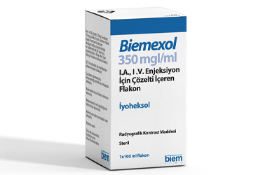 BIEMEXOL 350 MG I/ML IA,IV ENJEKSIYON IÇIN ÇÖZELTI IÇEREN FLAKON,50 ML