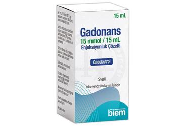 GADONANS 15 MMOL/15 ML ENJEKSİYONLUK ÇÖZELTİ, 1 ADET