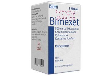 BİMEXET 500 MG IV İNFÜZYONLUK ÇÖZELTİ HAZIRLAMADA KULLANILACAK KONSANTRE İÇİN TOZ, 1 ADET