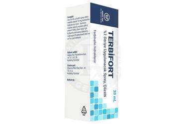 Terbifort %1 Deriye Uygulanacak Sprey, Çözelti (30 mL)