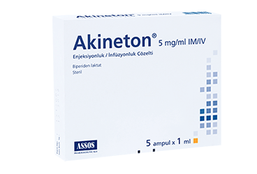AKINETON 5 MG/ML IM/IV ENJEKSIYON ICIN ÇÖZELTİ ICEREN AMPUL, 5 ADET