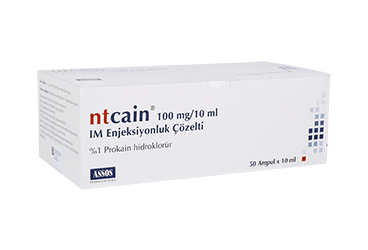 NTCAIN 100 MG/10 ML IM AMPUL, 50 ADET