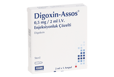 DIGOXIN-ASSOS 0,5 MG /2 ML IV ENJEKSİYON İÇEREN AMPUL, 5 ADET