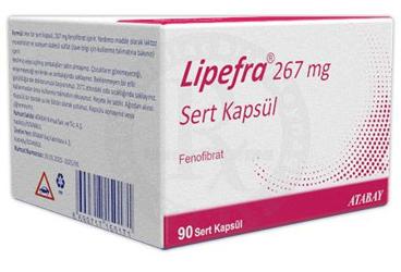 Lipefra 267 mg Sert Kapsül, 90 adet
