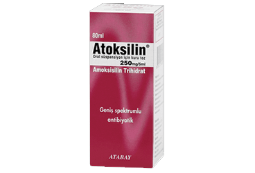 ATOKSİLİN 250 MG/5 ML ORAL SÜSPANSİYON HAZIRLAMAK İÇİN KURU TOZ (80 ML)