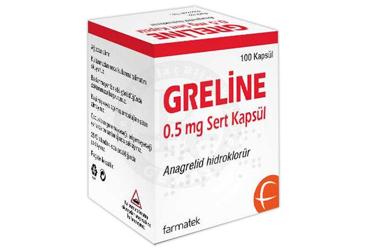 GRELİNE 0.5 MG SERT KAPSÜL, 100 ADET