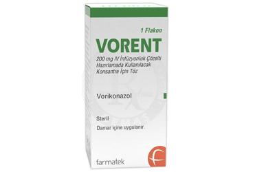 Vorent 200 mg IV İnfüzyonluk Çözelti Hazırlamada Kullanılacak Konsantre İçin Toz, 1 ADET