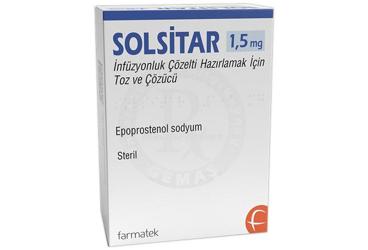 SOLSİTAR 1,5 MG İNFÜZYONLUK ÇÖZELTİ HAZIRLAMAK İÇİN TOZ VE ÇÖZÜCÜ, 1 FLAKON + 1 ÇÖZÜCÜ İÇEREN FLAKON