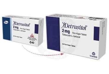 DETRUSITOL 2 MG FİLM KAPLI TABLET, 56 ADET