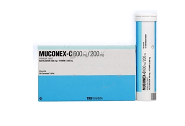 MUCONEX-C 600 MG/200 MG EFERVESAN TABLET, 30 ADET