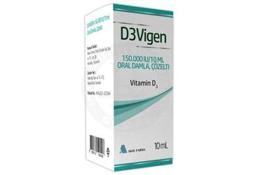 D3VİGEN 150.000 IU/10 ML ORAL DAMLA, ÇÖZELTİ,10 ML
