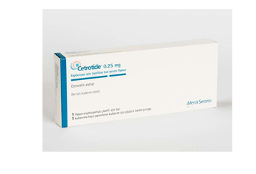 CETROTIDE 250 MCG ENJEKSİYONLUKÇÖZELTİ İÇİN TOZ VE ÇÖZÜCÜ, 1 ADET