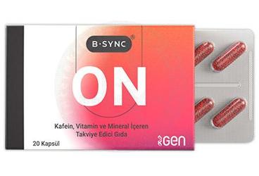 B-SYNC ON KAFEIN, VITAMIN VE MINERAL ICEREN TAKVIYE EDICI GIDA KAPSUL 20 kapsül