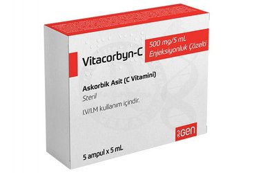 Vitacorbyn-C 500 mg/5 ml Enjeksiyonluk Çözelti (5 Adet)