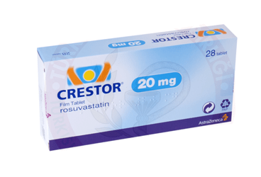 CRESTOR 20 MG FILM TABLET, 28 ADET