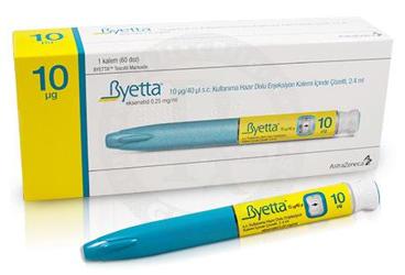 BYETTA 10 µG/40 µL SC KULLANIMA HAZIR DOLU ENJEKSİYON KALEMI ICINDE COZELTI, 2.4 ML (60 DOZ)
