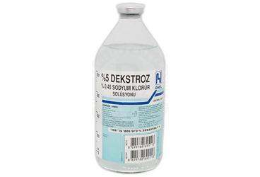 %5 DEKSTROZ %0,45 SODYUM KLORUR ÇÖZELTİSİ, 500 ML SETSİZ ŞİŞE