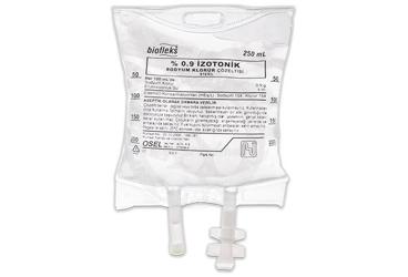 BIOFLEKS %0.9 IZOTONIK SODYUM KLORUR ÇÖZELTİSİ 250 ML (PVC TORBA) SETSİZ