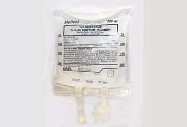 BİOFLEKS %5 DEKSTROZ %0,45 SODYUM KLORÜR IV İNFÜZYONLUK ÇÖZELTİ (250 ML TORBA SETSİZ)