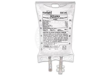 BİOFLEKS İZOLEKS DENGELİ ELEKTROLİT IV İNFÜZYONLUK ÇÖZELTİ, 500 ML (PVC TORBA) SETSİZ