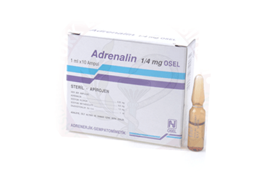 ADRENALİN OSEL 0.25 MG/1 ML I.M./I.V./S.C. ENJEKSİYONLUK ÇÖZELTİ, 10 AMPUL