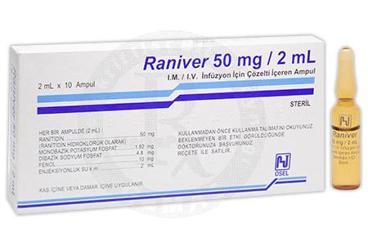 RANIVER 50 MG/2 ML IM/IV İNFÜZYON İÇİN ÇÖZELTİ İÇEREN AMPUL