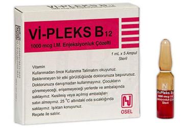 VI-PLEX B12 1000 MCG IM ENJEKSIYONLUK ÇÖZELTI, 5 AMPUL